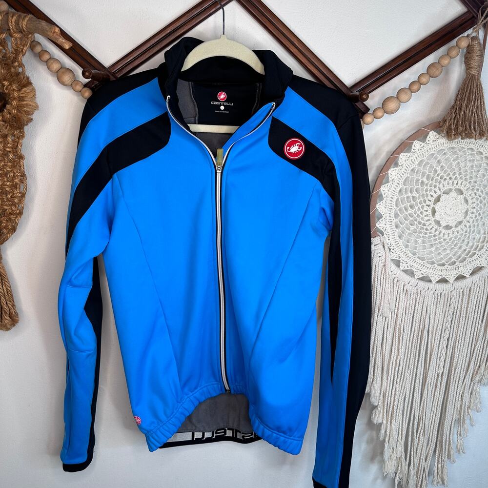 Castelli Black Blue Cycling Jacket